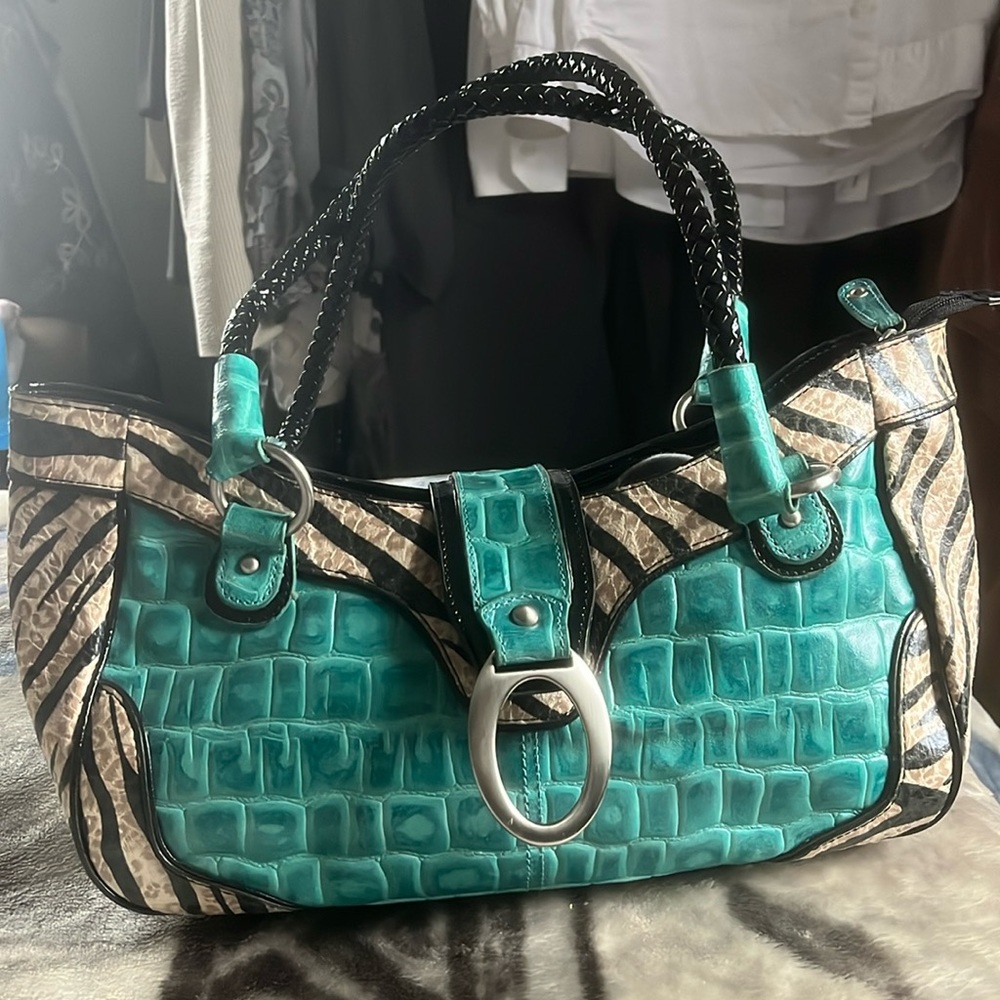 Beautiful leather Animal print Tote bag